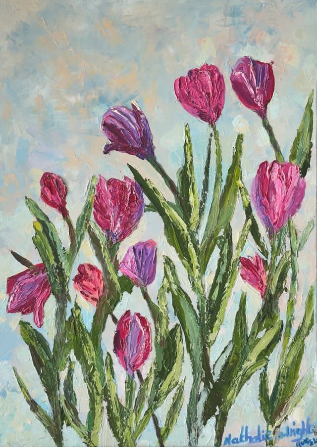 Pink Tulips — Nathalie Wright